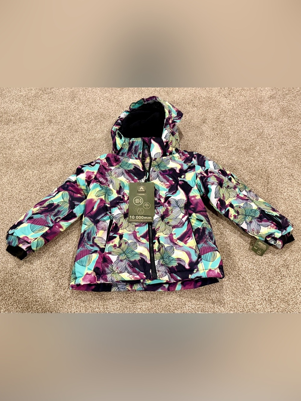 Kamik Kids Floral Winter Coat